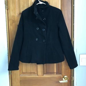 Black peacoat